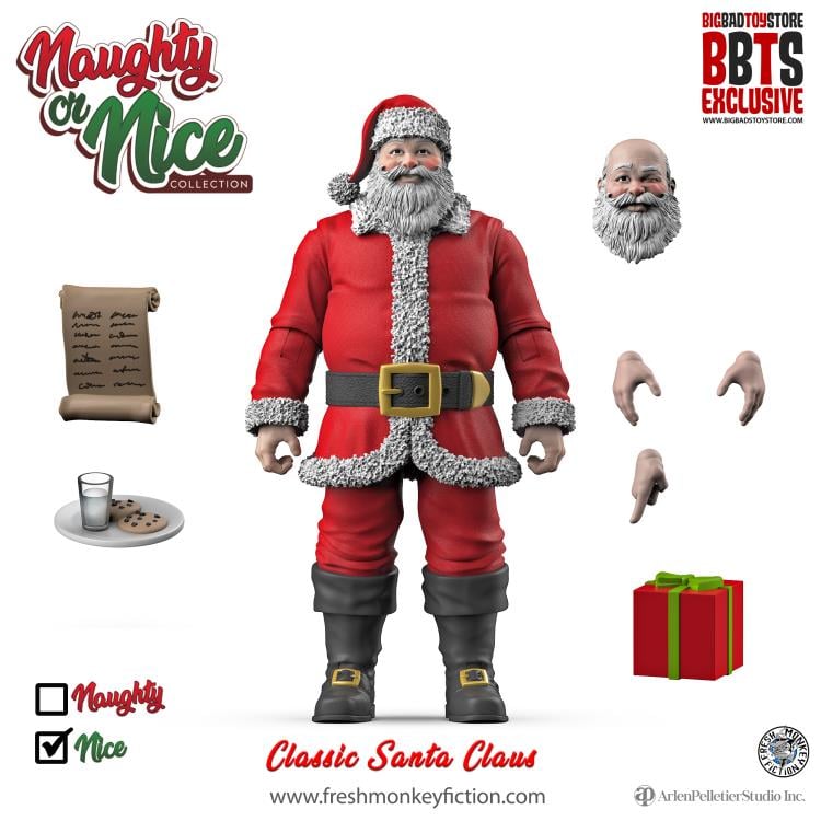Naughty or Nice Collection Classic Santa BBTS Exclusive Figure (Reissue) Gallery Image 3