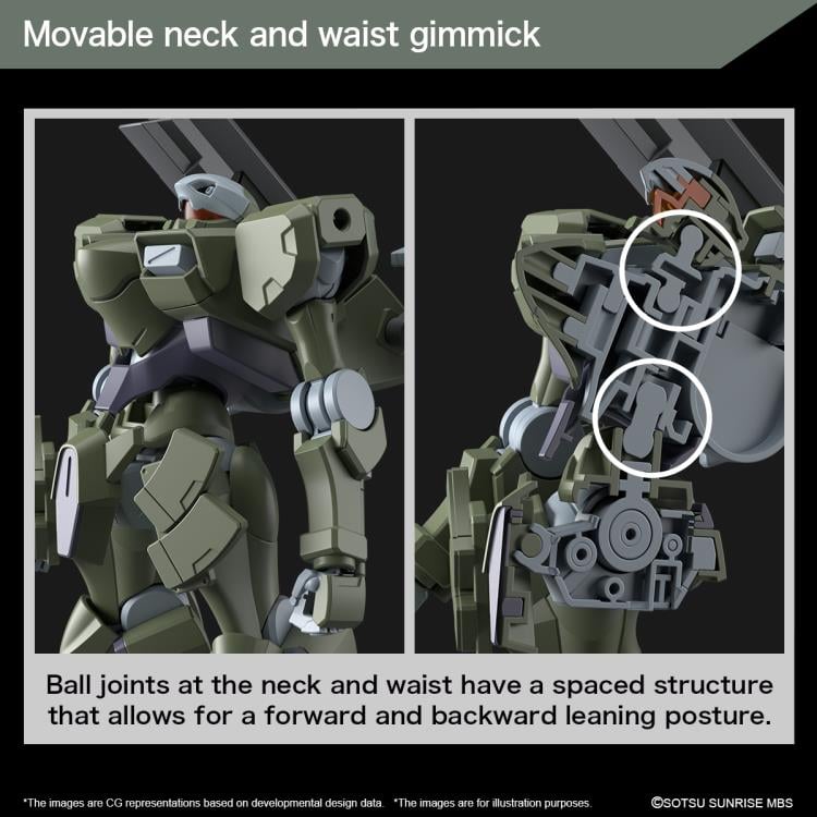 Mobile Suit Gundam: The Witch from Mercury HGTWFM Zowort Heavy 1/144 Scale Model Kit Gallery Image 14