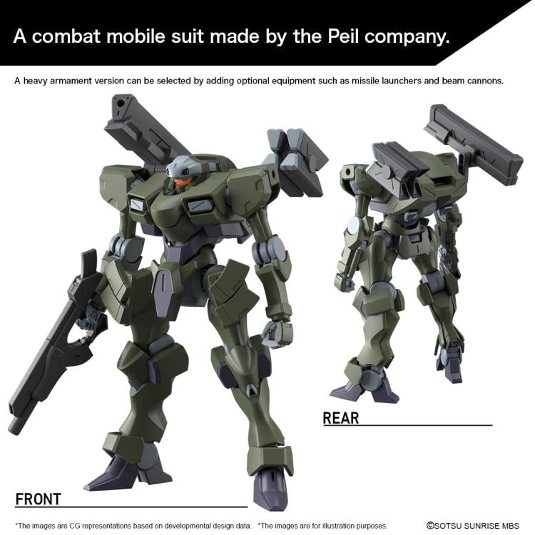 Mobile Suit Gundam: The Witch from Mercury HGTWFM Zowort Heavy 1/144 Scale Model Kit Gallery Image 16