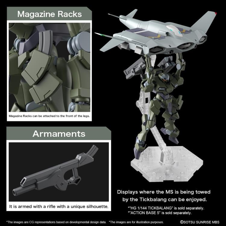 Mobile Suit Gundam: The Witch from Mercury HGTWFM Zowort Heavy 1/144 Scale Model Kit Gallery Image 12