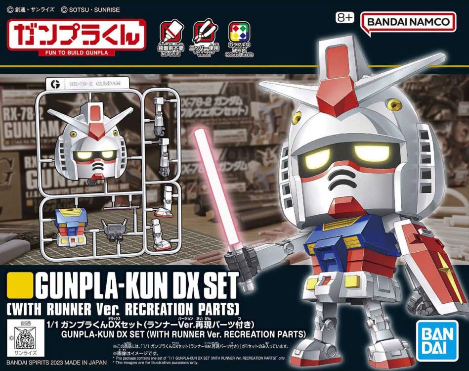Mobile Suit Gundam Gunpla-Kun DX (With Runner Ver. Recreation Parts) Model Kit Gallery Image 8