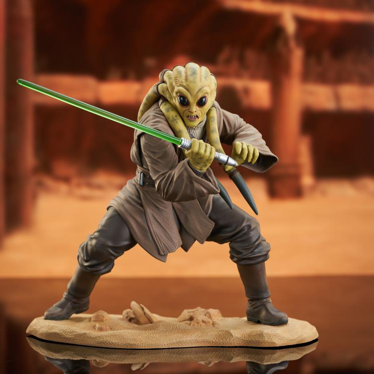 Star Wars: Attack of the Clones Premier Collection Kit Fisto 1/7 Scale Limited Edition Statue Gallery Image 3