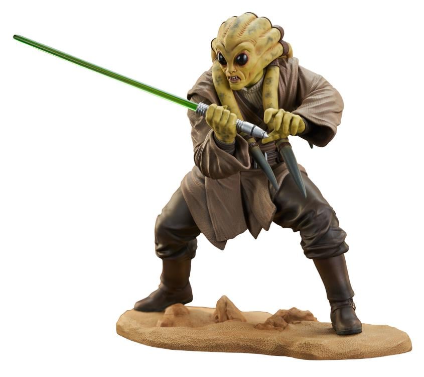 Star Wars: Attack of the Clones Premier Collection Kit Fisto 1/7 Scale Limited Edition Statue Gallery Image 15
