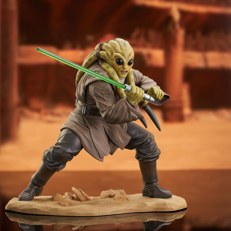 Star Wars: Attack of the Clones Premier Collection Kit Fisto 1/7 Scale Limited Edition Statue Gallery Image 4