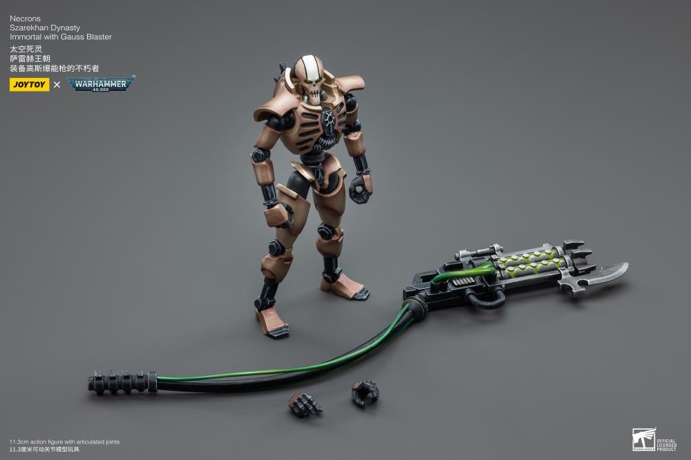 Warhammer 40k Necrons Szarekhan Dynasty Immortals with Gauss Blasters 1/18 Scale Figure Set Gallery Image 9