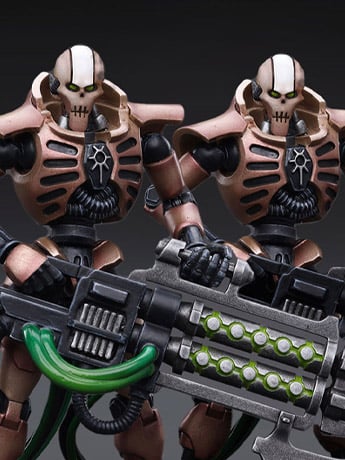 Warhammer 40k Necrons Szarekhan Dynasty Immortals with Gauss Blasters 1/18 Scale Figure Set Gallery Image 2