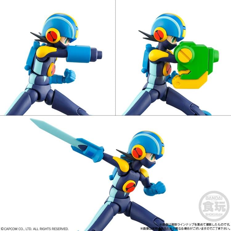 Mega Man SMP Kit Makes Pose Mega Man EXE Battle Network Vol. 1 Model Kit Set Gallery Image 8