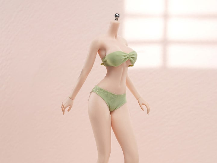 Super-Flexible Female Seamless 1/6 Scale Pale Large Bust Body (S50A/Attached Feet) Gallery Image 1