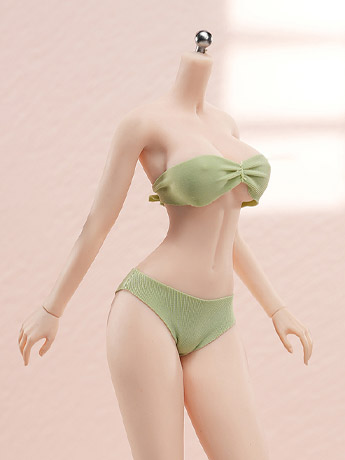 Super-Flexible Female Seamless 1/6 Scale Pale Large Bust Body (S50A/Attached Feet) Gallery Image 2