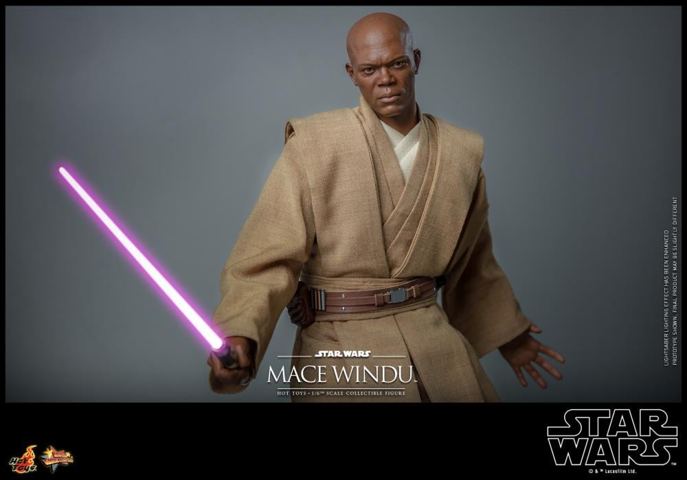 Star Wars: Attack of the Clones MMS681 Mace Windu 1/6th Scale Collectible Figure Gallery Image 19
