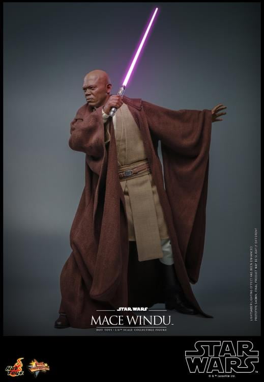 Star Wars: Attack of the Clones MMS681 Mace Windu 1/6th Scale Collectible Figure Gallery Image 6