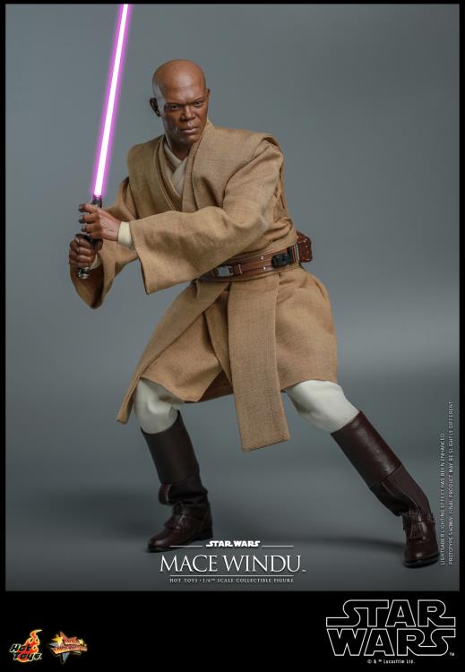 Star Wars: Attack of the Clones MMS681 Mace Windu 1/6th Scale Collectible Figure Gallery Image 9