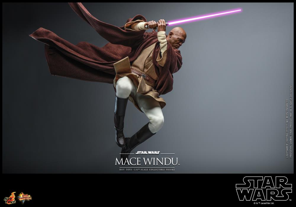 Star Wars: Attack of the Clones MMS681 Mace Windu 1/6th Scale Collectible Figure Gallery Image 16