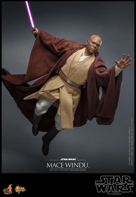 Star Wars: Attack of the Clones MMS681 Mace Windu 1/6th Scale Collectible Figure Gallery Image 4