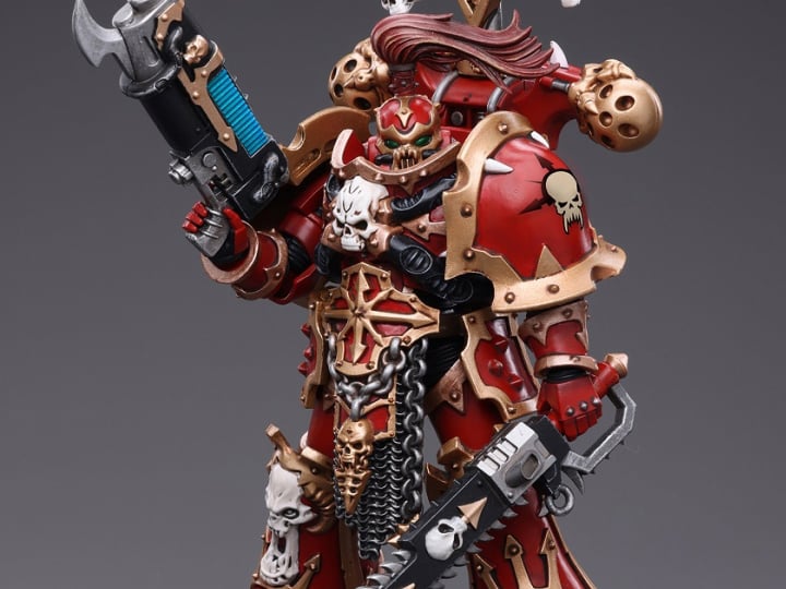 Warhammer 40K Chaos Space Marines Crimson Slaughter Brother Karvult 1/18 Scale Figure Gallery Image 1