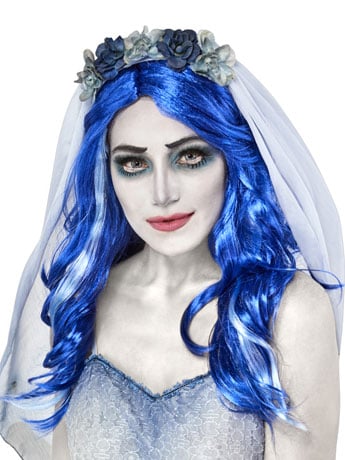 Corpse Bride Emily Adult Wig Gallery Image 2