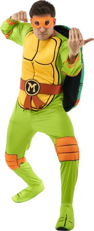Teenage Mutant Ninja Turtles Michelangelo Men's Deluxe Costume Gallery Image 3