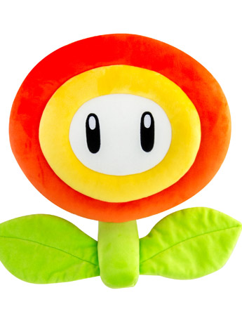 Super Mario Club Mocchi- Mocchi- Fire Flower Mega 15-Inch Plush Gallery Image 2
