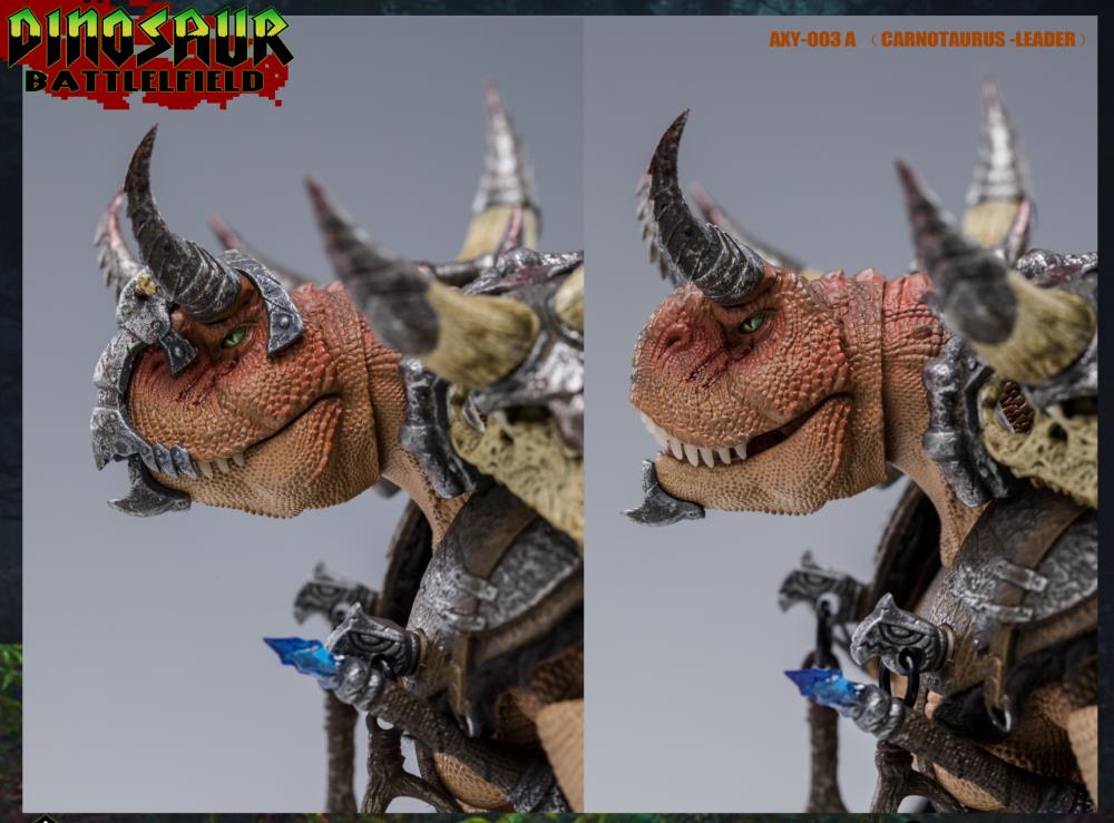 Dinosaur Battlefield Carnotaurus Leader (Orange) 1/12 Scale Figure