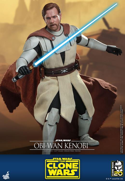 Star Wars: The Clone Wars TMS095 Obi-Wan Kenobi 1/6th Scale Figure Gallery Image 18