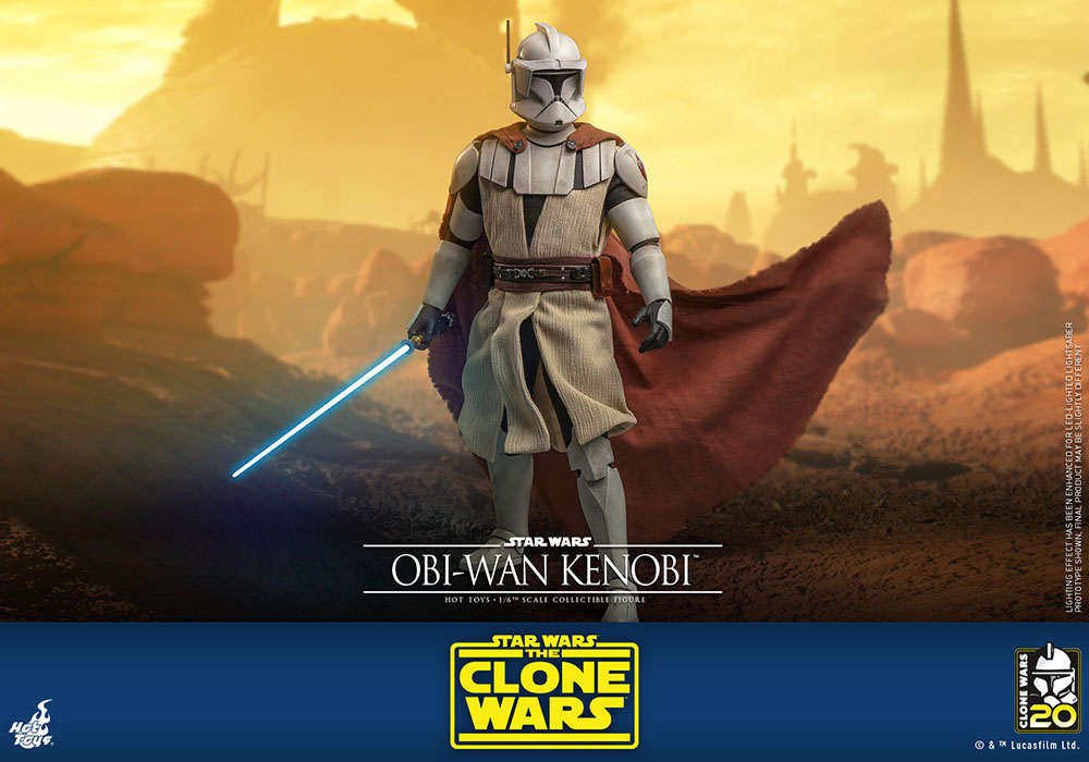 Star Wars: The Clone Wars TMS095 Obi-Wan Kenobi 1/6th Scale Figure Gallery Image 19