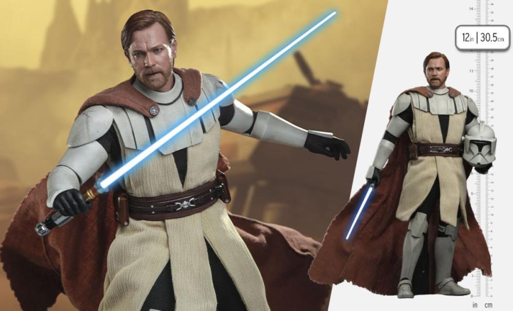 Star Wars: The Clone Wars TMS095 Obi-Wan Kenobi 1/6th Scale Figure Gallery Image 22
