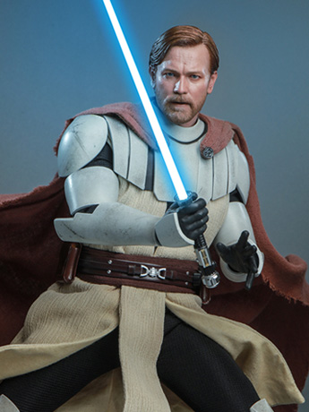 Star Wars: The Clone Wars TMS095 Obi-Wan Kenobi 1/6th Scale Figure Gallery Image 2