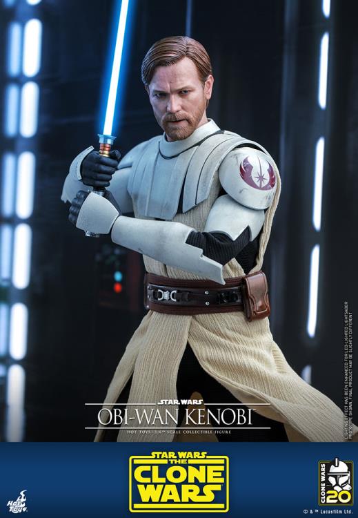 Star Wars: The Clone Wars TMS095 Obi-Wan Kenobi 1/6th Scale Figure Gallery Image 7