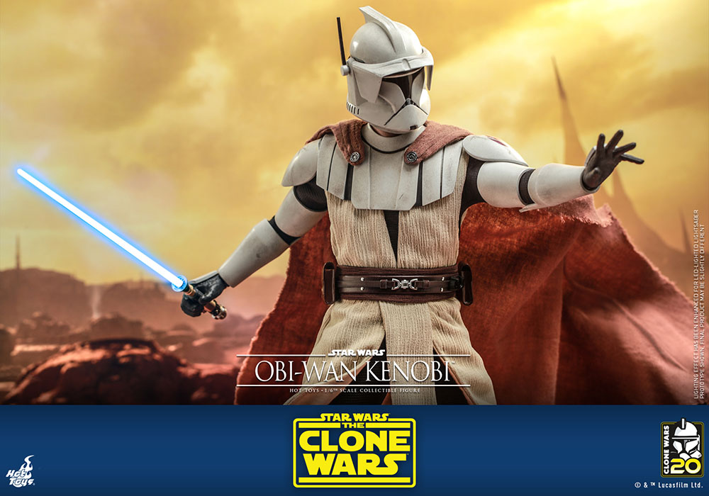 Star Wars: The Clone Wars TMS095 Obi-Wan Kenobi 1/6th Scale Figure Gallery Image 20