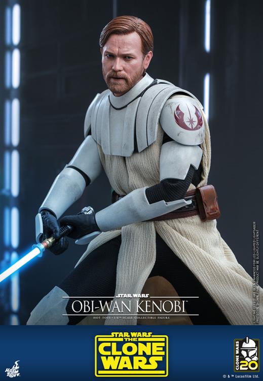 Star Wars: The Clone Wars TMS095 Obi-Wan Kenobi 1/6th Scale Figure Gallery Image 9