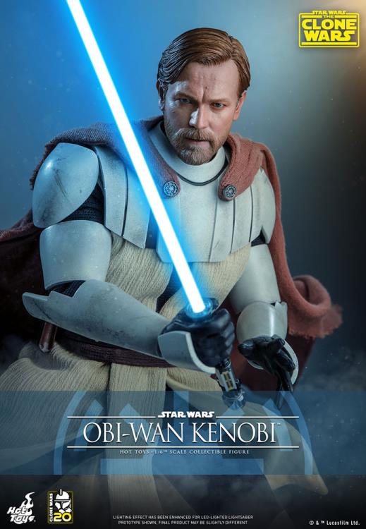 Star Wars: The Clone Wars TMS095 Obi-Wan Kenobi 1/6th Scale Figure Gallery Image 3
