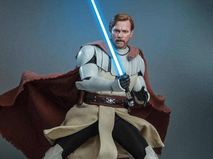 Star Wars: The Clone Wars TMS095 Obi-Wan Kenobi 1/6th Scale Figure Gallery Image 1