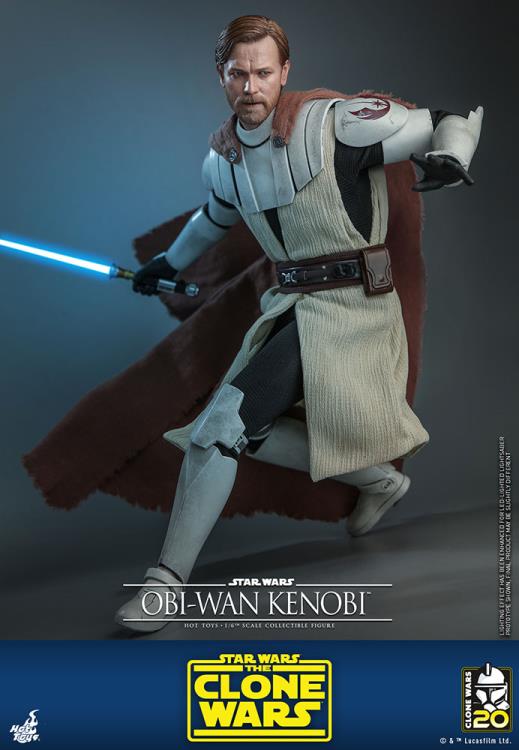 Star Wars: The Clone Wars TMS095 Obi-Wan Kenobi 1/6th Scale Figure Gallery Image 5