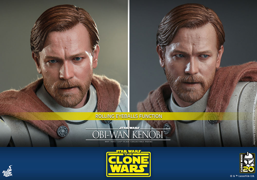 Star Wars: The Clone Wars TMS095 Obi-Wan Kenobi 1/6th Scale Figure Gallery Image 15