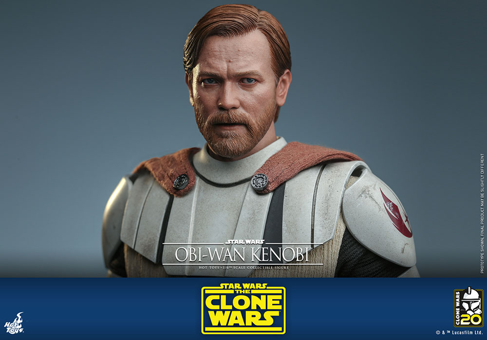 Star Wars: The Clone Wars TMS095 Obi-Wan Kenobi 1/6th Scale Figure Gallery Image 14