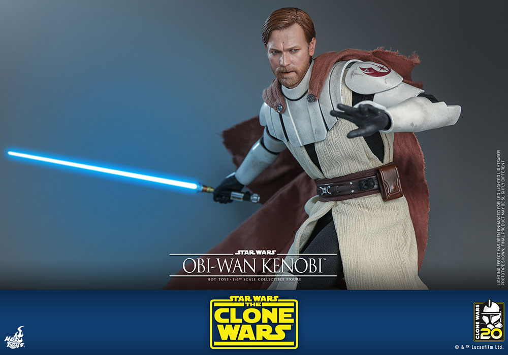 Star Wars: The Clone Wars TMS095 Obi-Wan Kenobi 1/6th Scale Figure Gallery Image 11