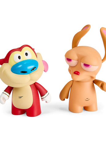 The Ren & Stimpy Show Ren & Stimpy 3" Vinyl Figure Two-Pack Gallery Image 2