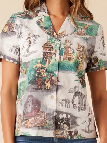 Star Wars Rebels, Aliens & Droids Relaxed Camp Shirt Gallery Image 2