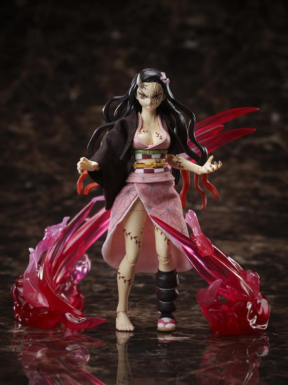 Demon Slayer: Kimetsu no Yaiba BUZZmod. Nezuko Kamado (Demon Advancing Ver.) 1/12 Scale Limited Edition Action Figure Gallery Image 3