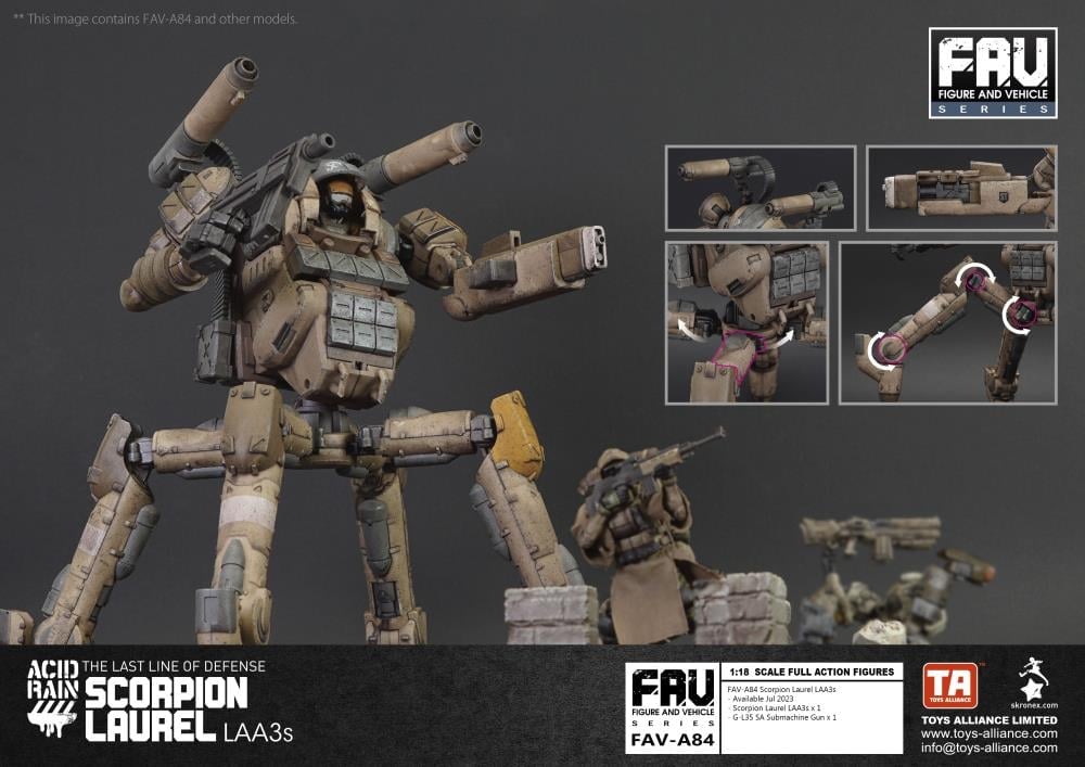 Acid Rain World FAV-A84 Scorpion Laurel LAA3s Action Figure