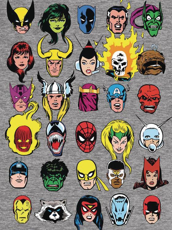 Marvel Comics Character Faces PX Previews Exclusive T-Shirt Gallery Image 3