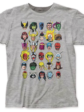 Marvel Comics Character Faces PX Previews Exclusive T-Shirt Gallery Image 2