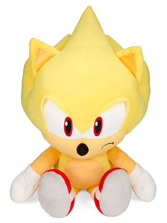 Sonic The Hedgehog HugMe Super Sonic 16" Shake Action Plush Gallery Image 2