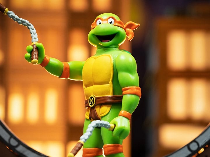 Teenage Mutant Ninja Turtles ReAction Toon Michelangelo Figure Gallery Image 1