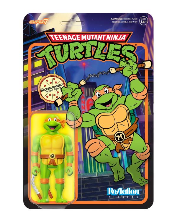 Teenage Mutant Ninja Turtles ReAction Toon Michelangelo Figure Gallery Image 5