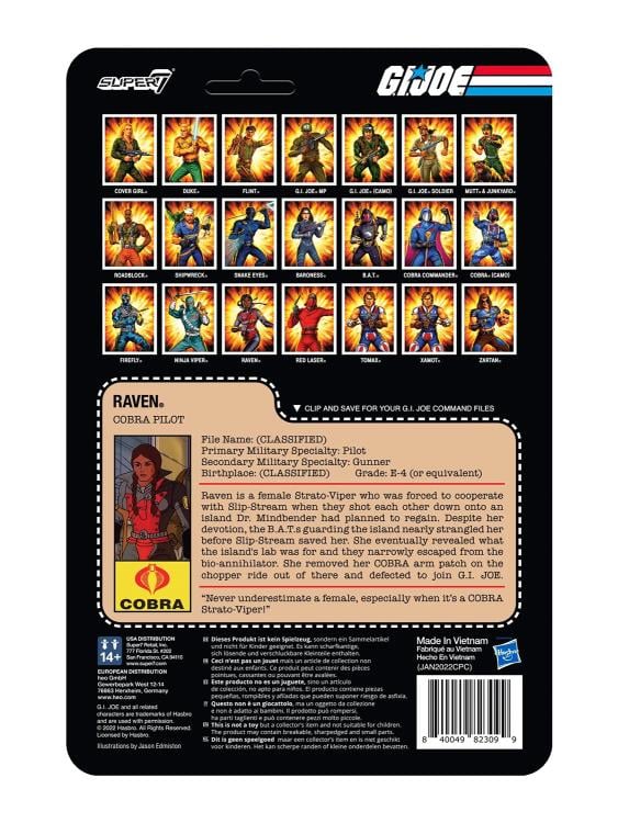 G.I. Joe ReAction Raven Figure Gallery Image 5