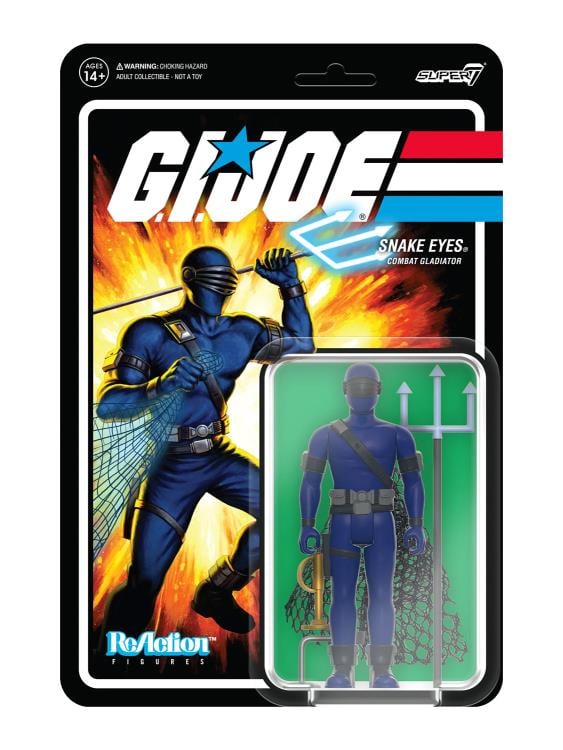 G.I. Joe ReAction Combat Gladiator Snake Eyes Figure Gallery Image 4