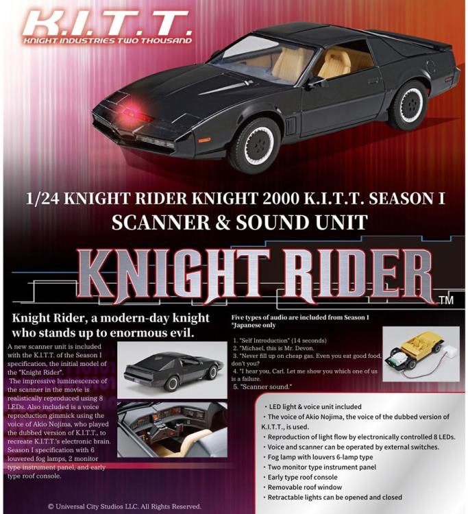 Knight Rider Knight 2000 K.I.T.T. (Season 1) Scanner & Sound Unit 1/24 Scale Model Kit Gallery Image 10
