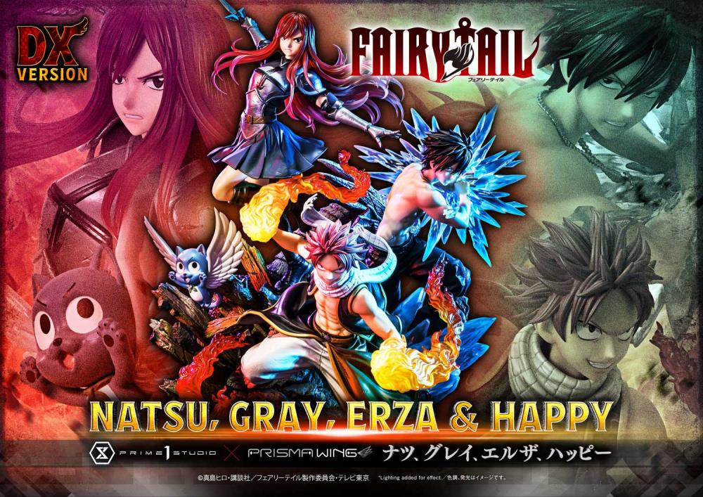 Fairy Tail Concept Masterline Natsu, Gray, Erza and Happy Deluxe 1