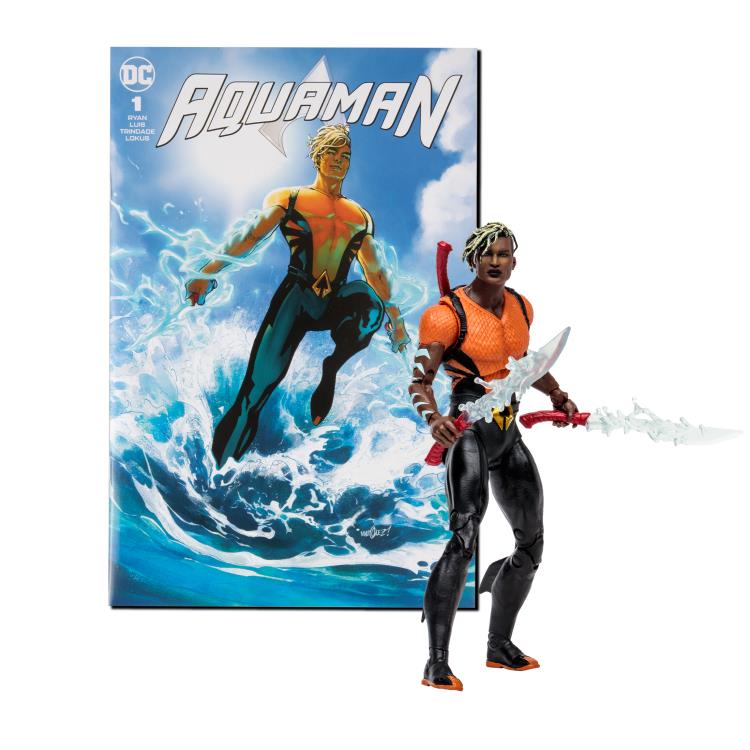 Aquaman Page Punchers Aqualad 7" Figure with Comic Gallery Image 10